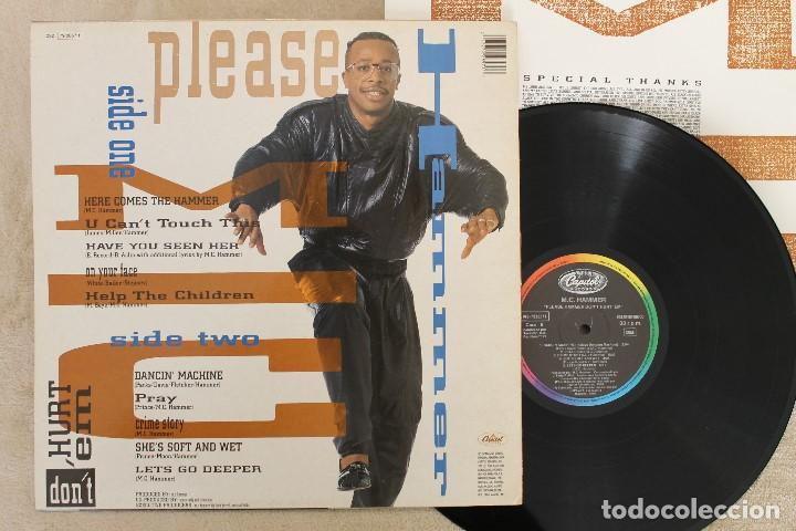Discos de vinilo: M.C. HAMMER PLEASE HAMMER DONT HURT EM LP CON INSERT - Foto 2