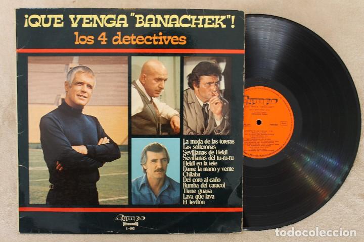 Discos de vinilo: &iexcl; QUE VENGA BANACHEK ! LOS CUATRO DETECTIVES LP - Foto 1
