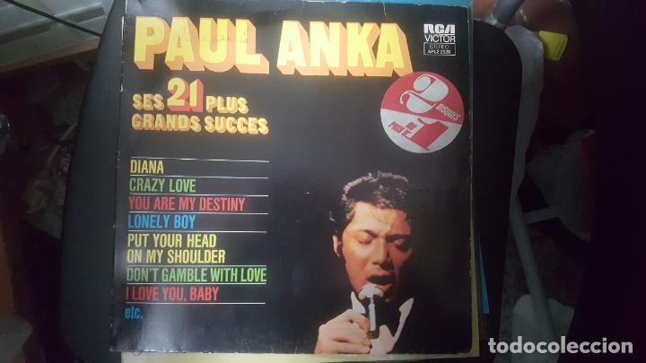 Discos de vinilo: PAUL ANKA. SES 21 PLUS GRANDS SUCCES - Foto 1