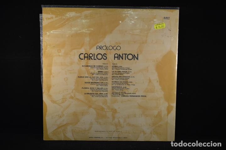 Discos de vinilo: CARLOS ANTON - PROLOGO - LP - Foto 2
