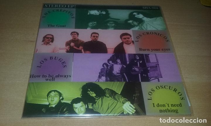 Discos de vinilo: EP THE CREPITOS - LOS CRONICOS - LOS BUGES - LOS OSCUROS. 1994 - Foto 1