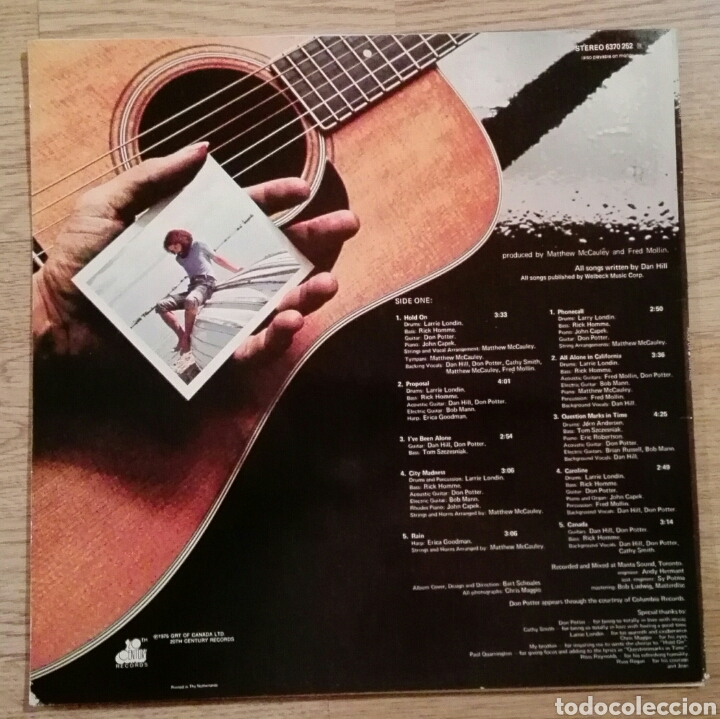Discos de vinilo: Disco de Vinilo Dan Hill - Hold On - Foto 2