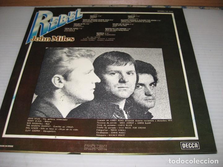 Discos de vinilo: JOHN MILES, REBEL 1976 - Foto 2