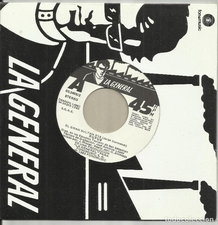 Disques de vinyle: RUFUS SINGLE EL GRAN SULTAN / CHICA DEL SUR .1985