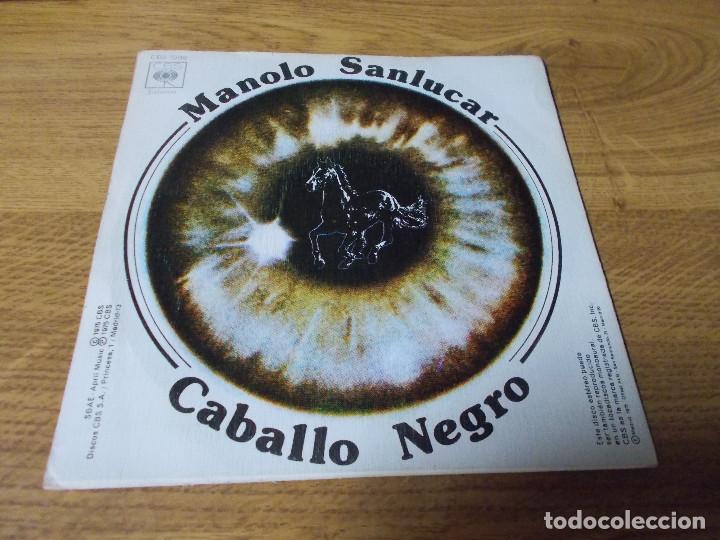 Discos de vinilo: MANOLO SAN LUCAR, CABALLO NEGRO. - Foto 2