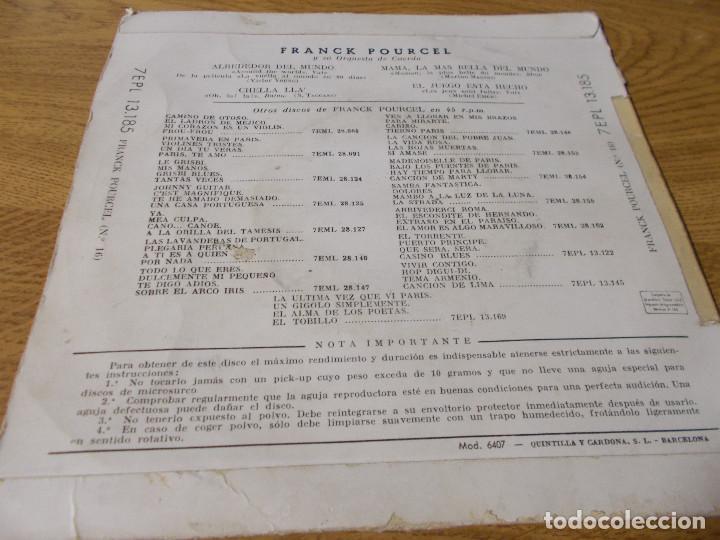Discos de vinilo: FRANCK POURCEL. ALREDEDOR DEL MUNDO. - Foto 2