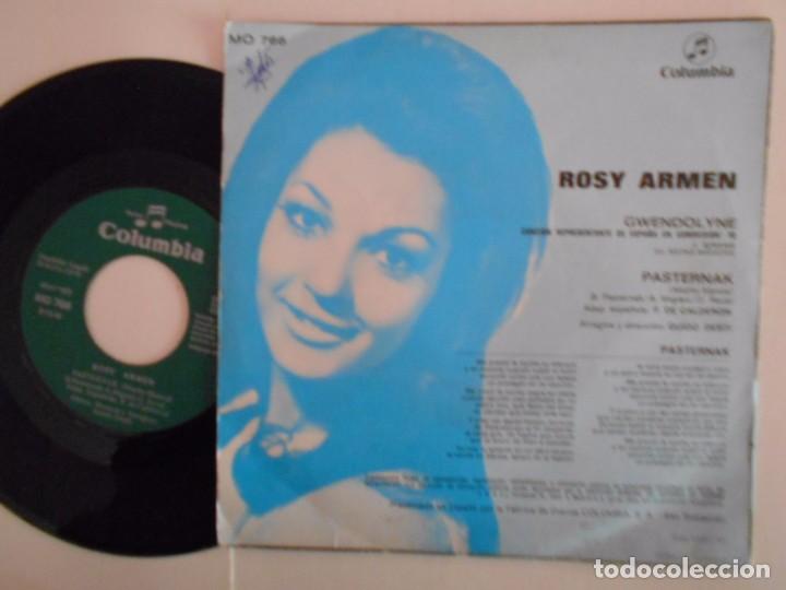 Discos de vinilo: ROSY ARMEN-SINGLE GWENDOLYNE-1970 - Foto 2