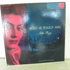 Discos de vinilo: QUEEN OF ITALIAN SONG. NILLA PIZZI. ORCHESTRA DIRECTED BY ARMANDO TROVAJOLI.