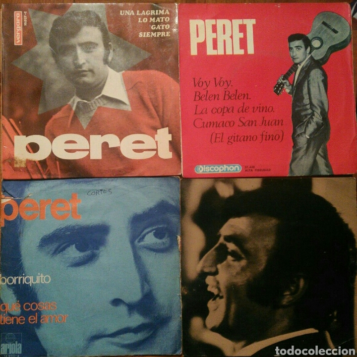 Discos de vinilo: Lote 4 singles Peret - Foto 1