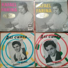 Discos de vinilo: LOTE 4 SINGLES ANTONIO MOLINA Y RAFAEL FARINA. Lote 69024155