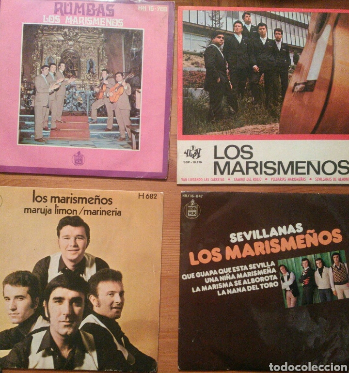 Discos de vinilo: Lote 4 singles Los Marisme&ntilde;os - Foto 1