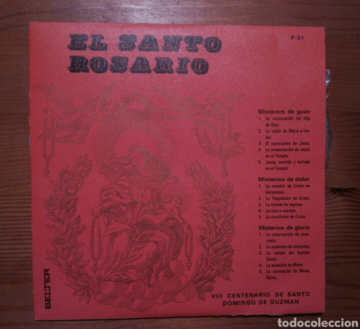 Discos de vinilo: El Santo Rosario - Foto 1