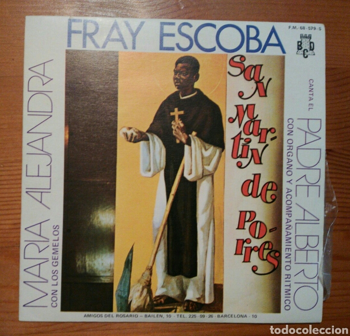 Discos de vinilo: Fray Escoba single canta el Padre Alberto - Foto 1