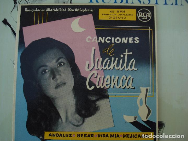 Discos de vinilo: JUANITA CUENCA,  ANDALUZ + 3 - Foto 1