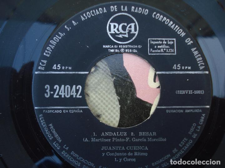 Discos de vinilo: JUANITA CUENCA,  ANDALUZ + 3 - Foto 4