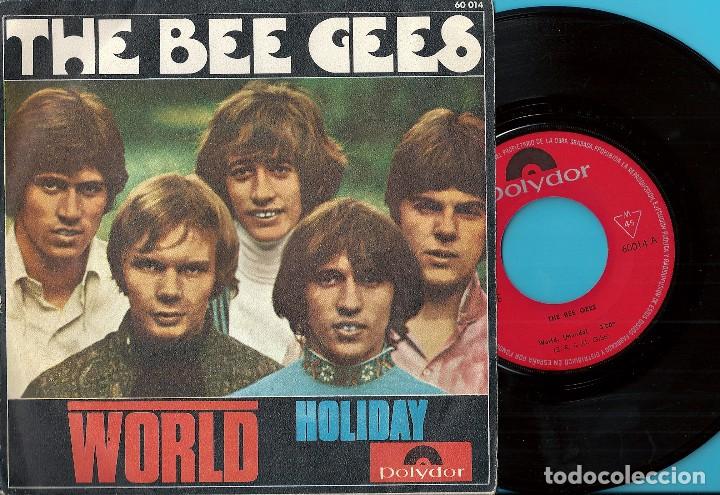 Discos de vinilo: BEE GEES, THE: WORLD / HOLIDAY - Foto 1