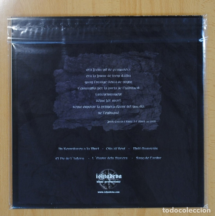 Discos de vinilo: ATMAN - NO RECORDAREN A LA MORT - LP - Foto 2