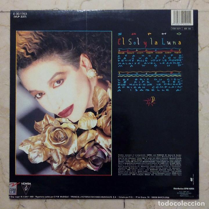 Discos de vinilo: LP SAPHO - EL SOL Y LA LUNA - VEMSA 1989. - Foto 2