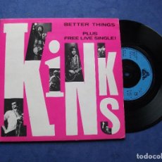 Discos de vinilo: THE KINKS BETTER THINGS - LIVE EP UK 1981 PDELUXE. Lote 69431613
