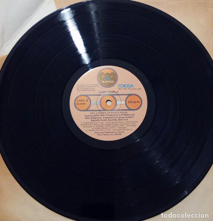 Discos de vinilo: LP THE JOHNNY AVERAGE BAND - SOME PEOPLE - EMI-ODEON 1981. - Foto 4