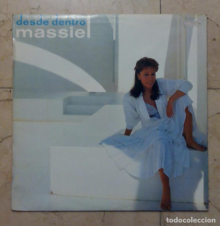 Discos de vinilo: LP MASSIEL - DESDE DENTRO - HISPAVOX 1986. - Foto 2