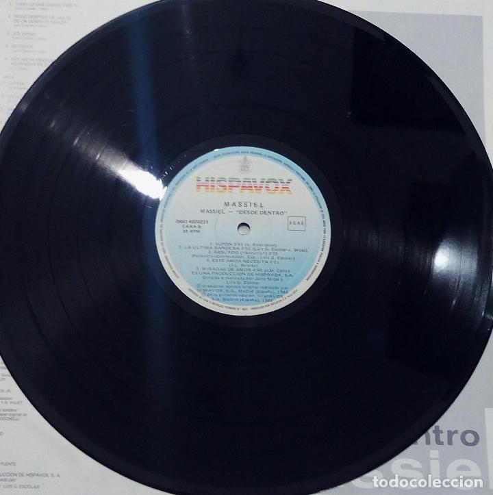 Discos de vinilo: LP MASSIEL - DESDE DENTRO - HISPAVOX 1986. - Foto 5