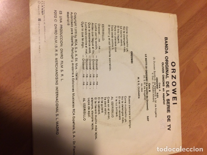 Discos de vinilo: Single orzowei - Foto 2
