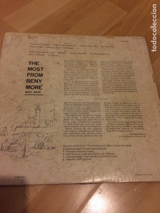 Discos de vinilo: Disco lp vinilo the most from beny more - Foto 3