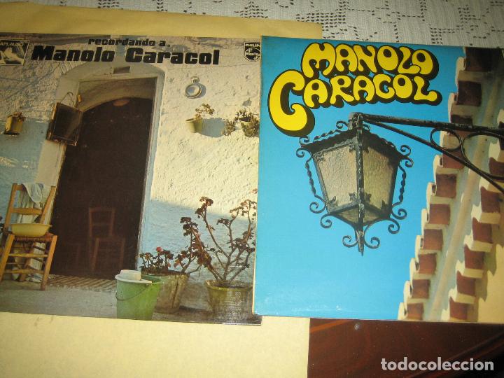 Discos de vinilo: MANOLO CARACOL - LOTE DE DOS LPS - Foto 1