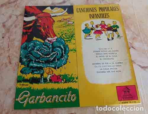 Discos de vinilo: GARBANCITO - SINGLE CUENTO - Foto 2