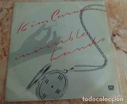Discos de vinilo: Kim Carnes &ndash; Invisible Hands - SINGLE 1983 - Foto 1