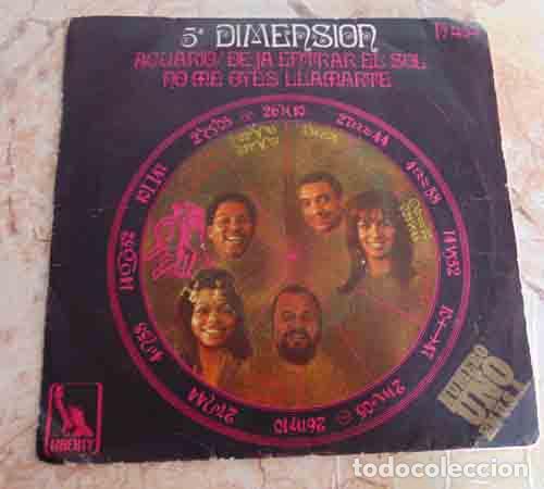 Discos de vinilo: 5&ordf; DIMENSION - ACUARIO / DEJA ENTRAR EL SOL - SINGLE - Foto 1