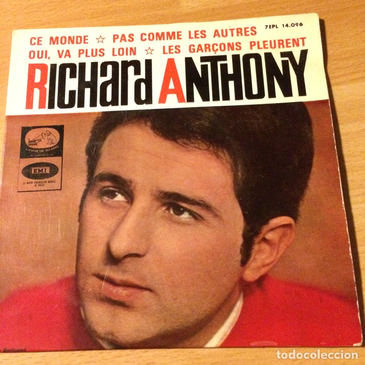 Discos de vinilo: Ep richard anthony ce monde - Foto 1