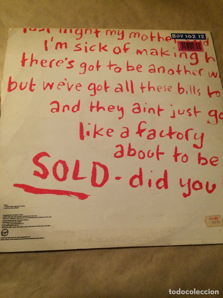 Discos de vinilo: Maxi boy george sold - Foto 2