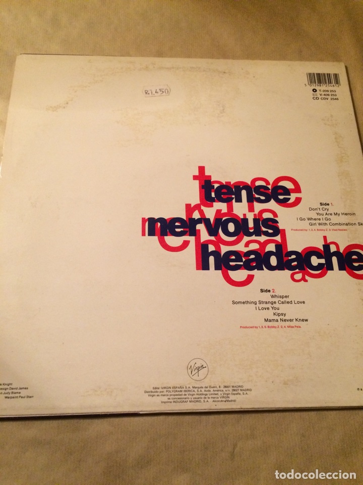 Discos de vinilo: Lp vinilo boy george tense nervous headache - Foto 2