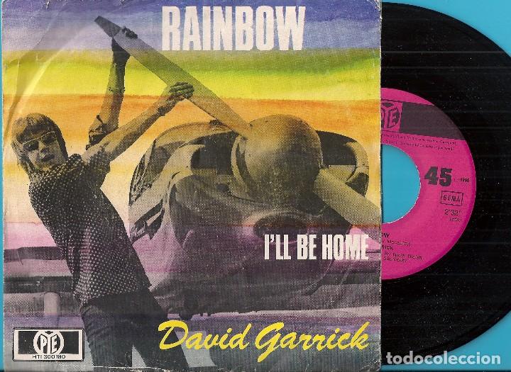 Discos de vinilo: DAVID GARRICK: RAINBOW / I&acute;LL BE HOME - Foto 1
