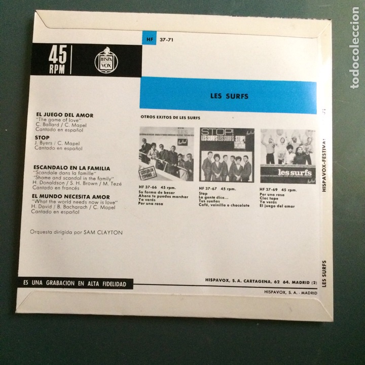 Discos de vinilo: Ep les surfs stop - Foto 2