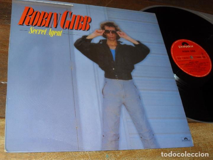 Discos de vinilo: Robin Gibb. LP. Secret Agent. Made in Spain 1984 - Foto 1