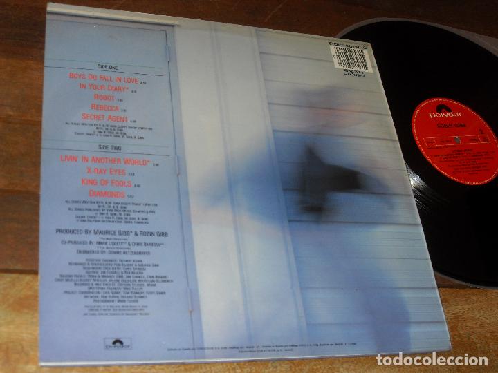 Discos de vinilo: Robin Gibb. LP. Secret Agent. Made in Spain 1984 - Foto 2