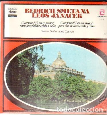 Discos de vinilo: SMETANA-JANACEK. CUATERTO N&ordm;2 EN RE MENOR PARA DOS VIOLINES. CUATERTO N&ordm;1 EN MI MENOR
