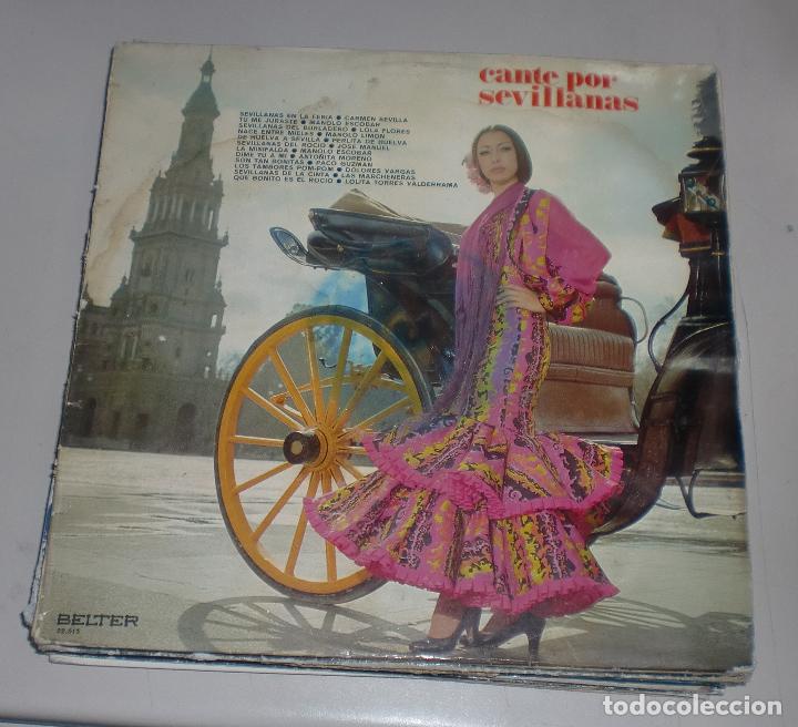 Disques de vinyle: LP. CANTE POR SEVILLANAS. BELTER. SEVILLANAS EN LA FERIA / LA MINIFALDA.