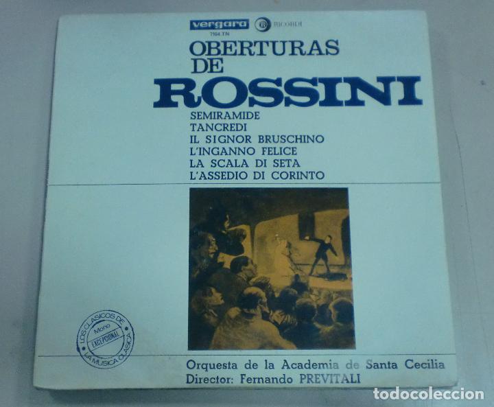 Dischi in vinile: LP. OBERTURAS DE ROSSINI. ORQUESTA DE LA ACADEMIA DE SANTA CECILIA. 1966