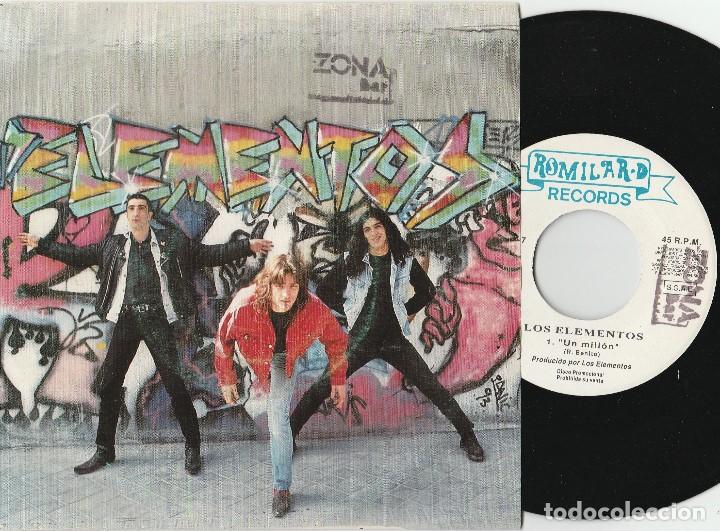 Discos de vinilo: LOS ELEMENTOS - UN MILLON (SINGLE PROMO ROMILARD 1993) - Foto 1