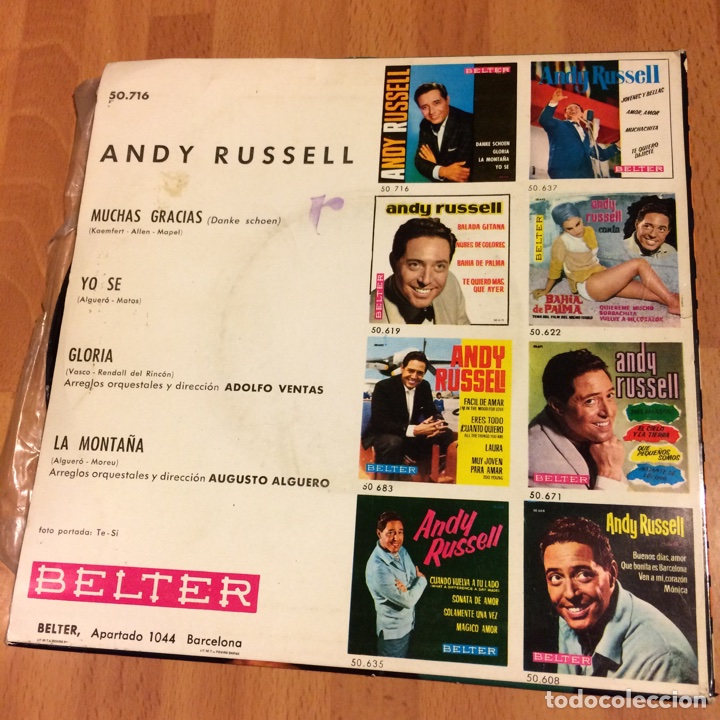 Discos de vinilo: Ep andy russell danke schoen - Foto 2