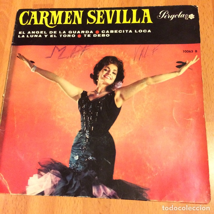 Discos de vinilo: Ep Carmen sevilla el &aacute;ngel de la guarda - Foto 1