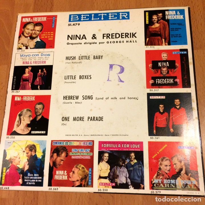 Discos de vinilo: Ep Nina y frederik hebrew song - Foto 2