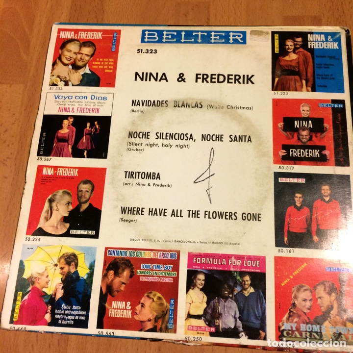 Discos de vinilo: Ep Nina y frederik navidades blancas - Foto 2