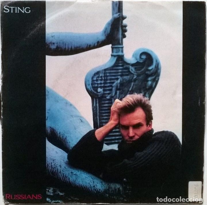 Discos de vinilo: Sting. Russians/ Gabriel&rsquo;s message. A&M , Spain 1985 single - Foto 1