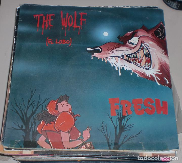 Discos de vinilo: MAXI SINGLE. THE WOLF. EL LOBO. FRESH. 1985. - Foto 1