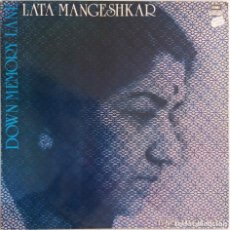 Discos de vinilo: LATA MANGESHKAR. DOWN MEMORY LANE. 15 NOSTALGIC HITS.LP INDIA